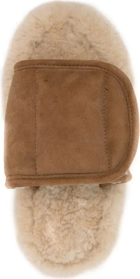 Touch-Strap Shearling Slides - Image 4