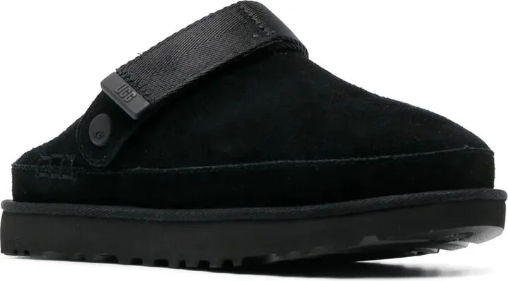 Touch-Strap Suede Slippers - Image 2