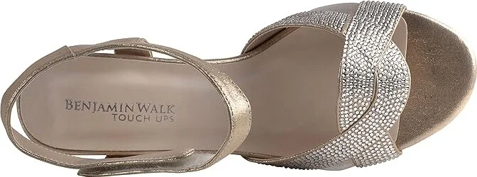 Touch Ups Cam Women's Sandals Champagne : 6 W, Synthetic - Image 2