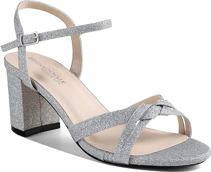 Touch Ups Elle Women's Sandals Silver : 10.5 M, Synthetic
