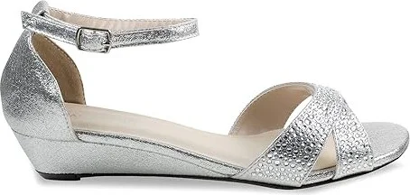 Touch Ups Iris Women's Sandals Silver : 7.5 M, Synthetic - Image 6