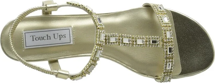 Touch Ups Jazz Women's Dress Sandals Gold : 5.5 M, Synthetic - Image 3