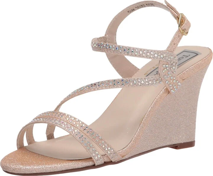 Touch Ups Women's Strappy Wedge Sandal Heeled