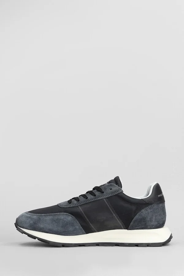 Tour Low Sneakers In Black Suede And Fabric - Image 3