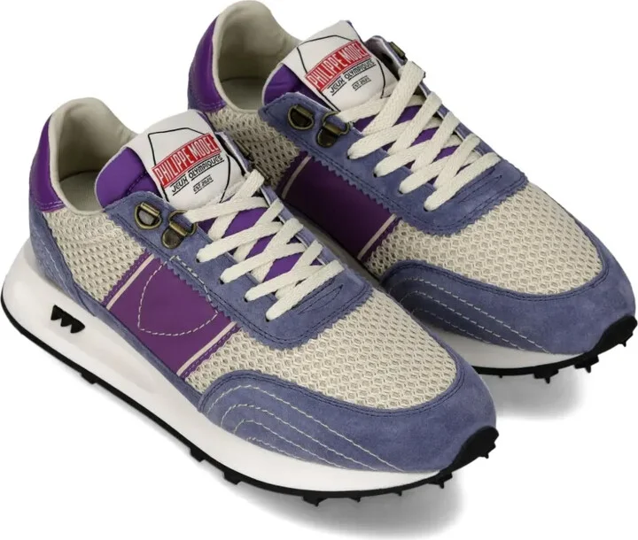 Tour mesh-panel suede sneakers - Image 2