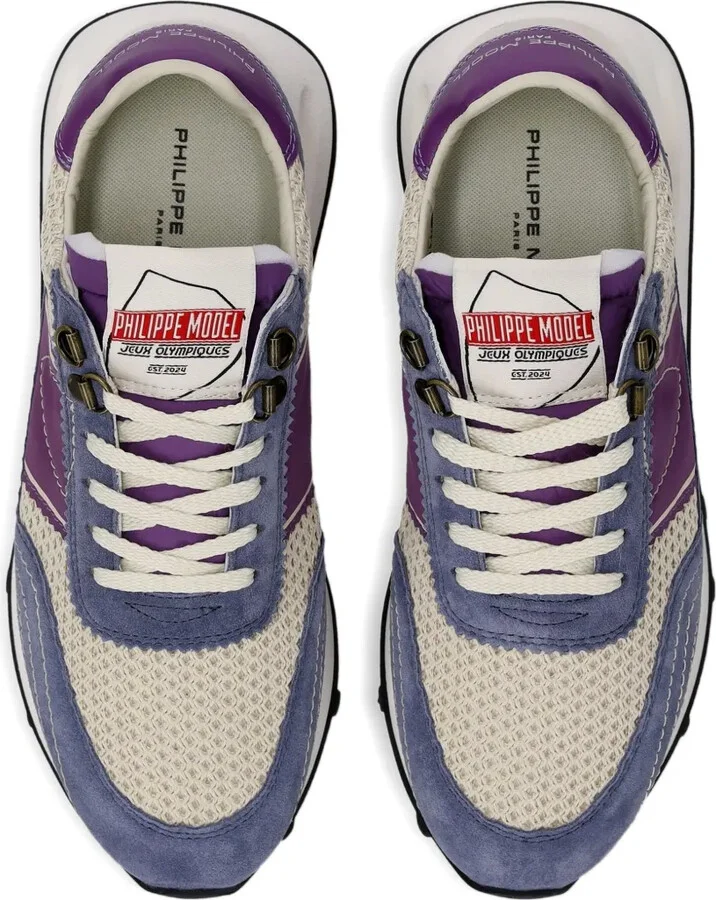 Tour mesh-panel suede sneakers - Image 3