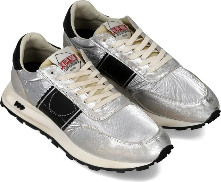 Tour metallic leather sneakers - Image 2