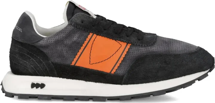 Tour panelled suede low-top sneakers