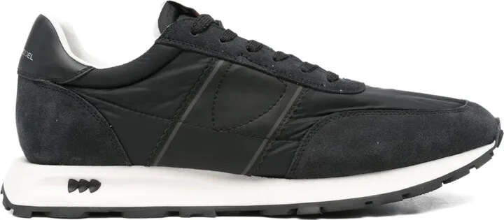 Tour panelled suede sneakers