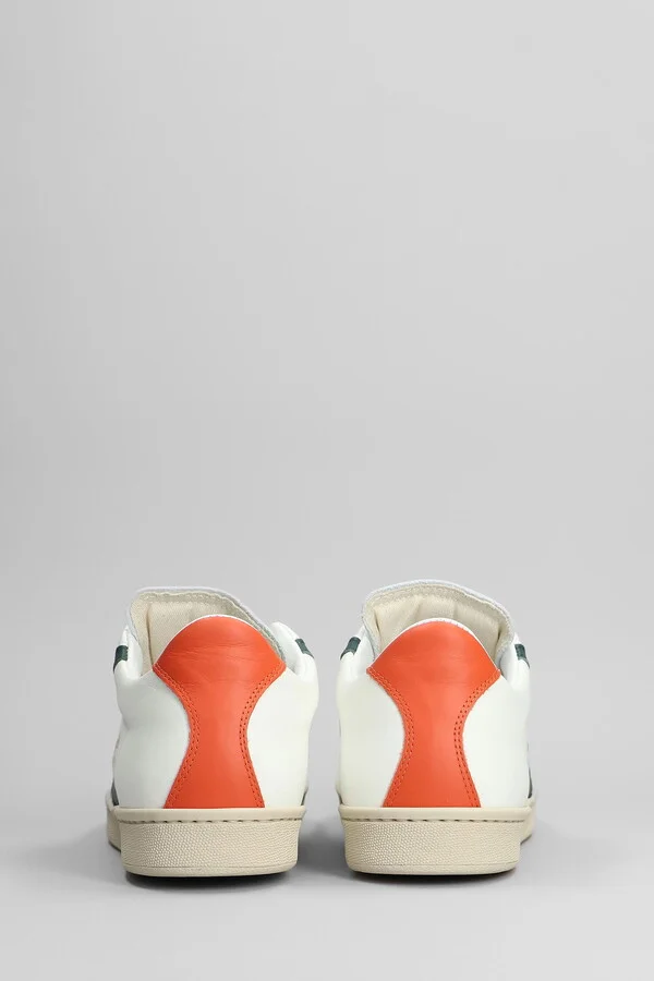 Tournament Sneakers In White Leather - Image 4