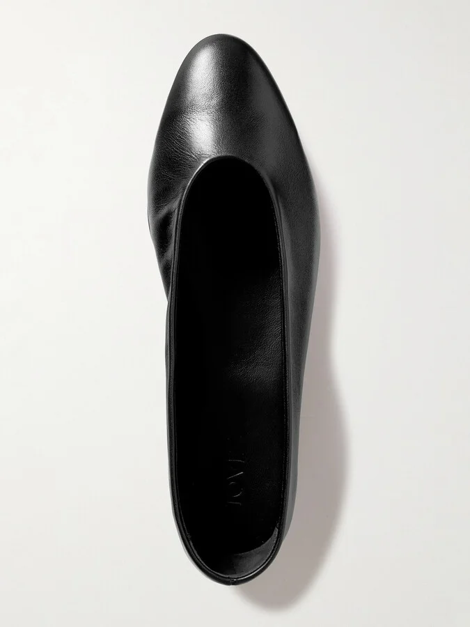 TOVE - Darcy Leather Ballet Flats - Black - Image 5
