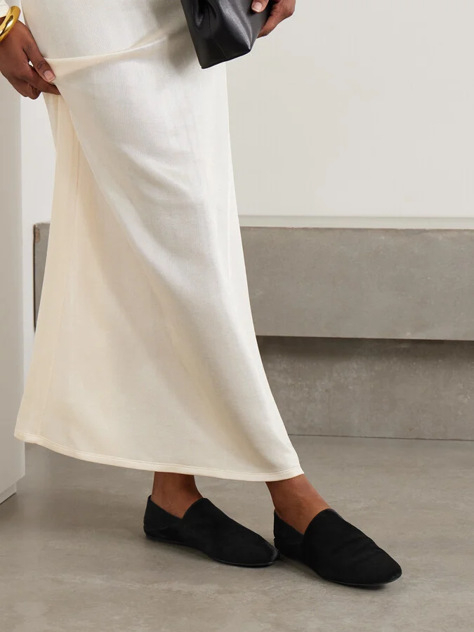 TOVE - Pascale Calf Hair Slippers - Black - Image 2