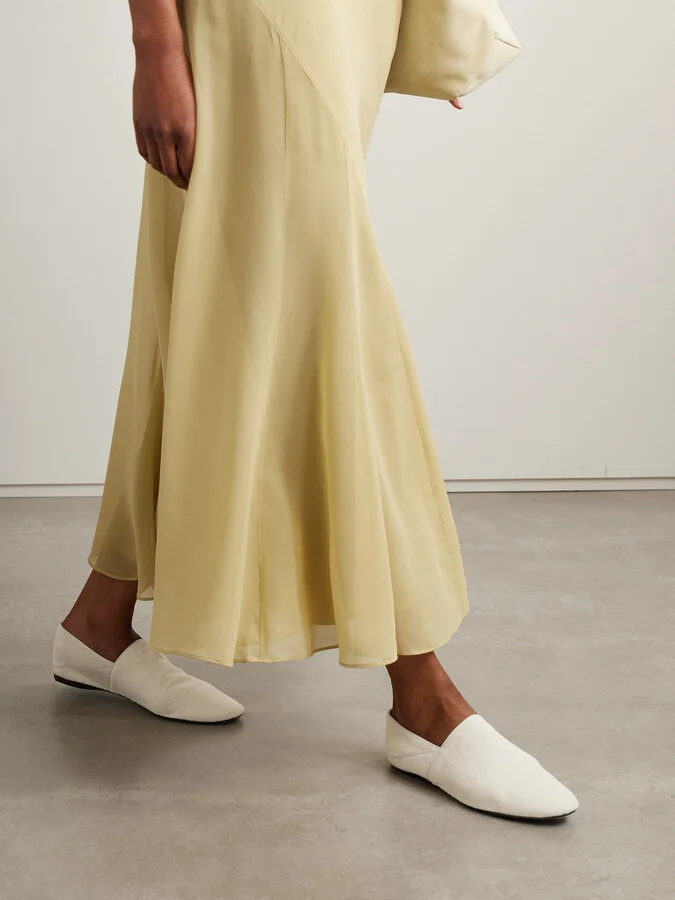 TOVE - Pascale Calf Hair Slippers - Ecru - Image 2