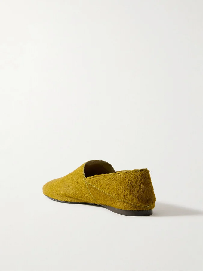 TOVE - Pascale Calf Hair Slippers - Yellow - Image 3