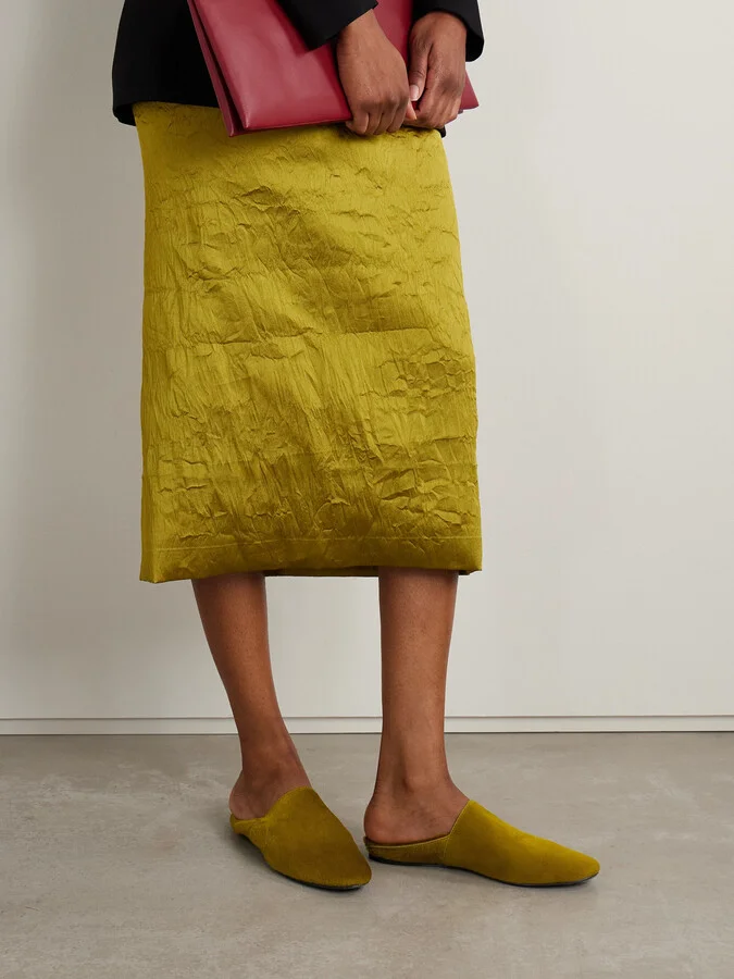 TOVE - Pascale Calf Hair Slippers - Yellow - Image 6