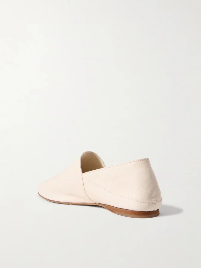 TOVE - Pascale Leather Slippers - Cream - Image 3