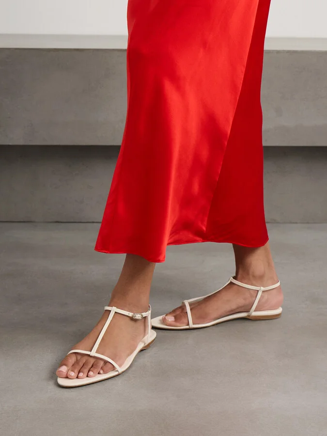 TOVE - Rene Leather Sandals - Cream - Image 2