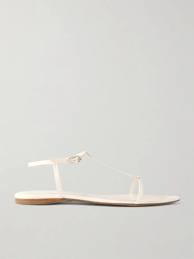 TOVE - Rene Leather Sandals - Cream