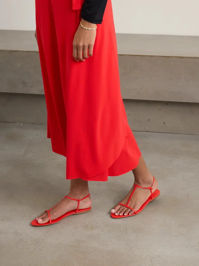 TOVE - Rene Leather Sandals - Red - Image 2