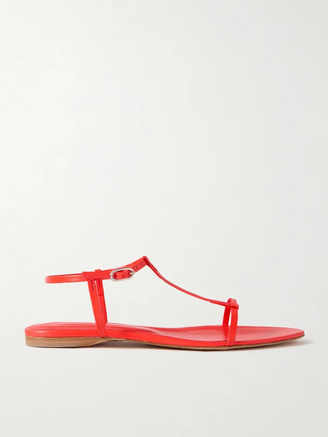 TOVE - Rene Leather Sandals - Red