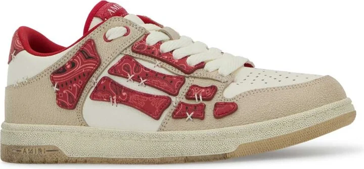 Tow-tone Leather Bandana Skel Sneakers - Image 2