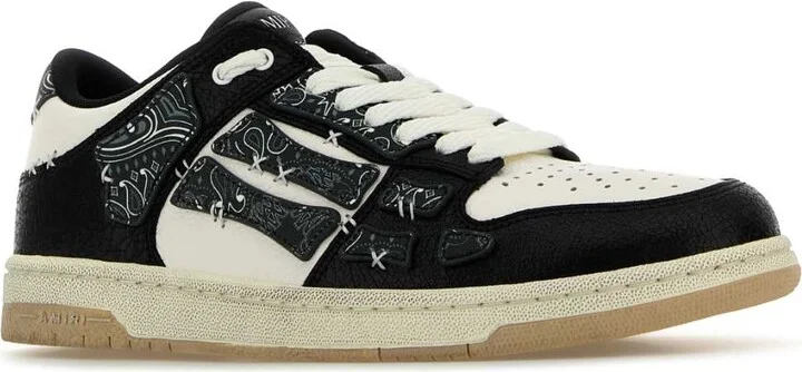 Tow-tone Leather Bandana Skel Sneakers - Image 2