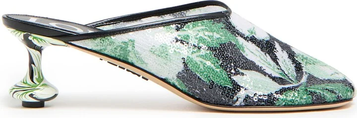 Toy 45 glittery floral mules - Image 2