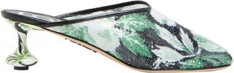 Toy 45 glittery floral mules