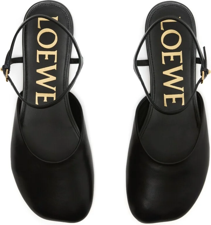 Toy ankle strap ballerinas in lambskin - Image 5