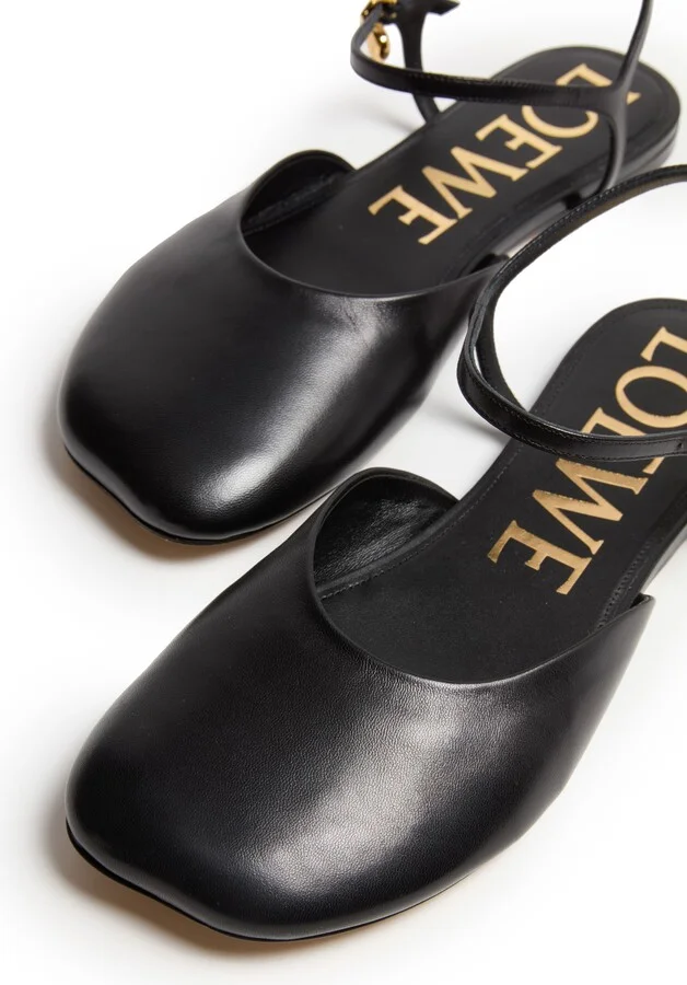 Toy ankle strap ballerinas in lambskin - Image 6