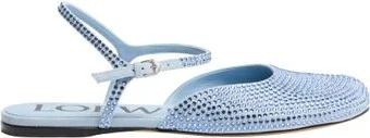 Toy ankle strap ballerinas in suede and strass