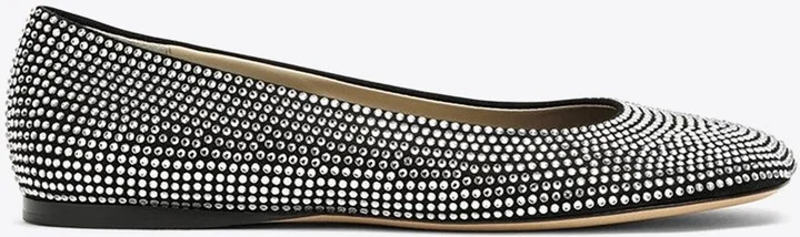 Toy Crystal-Embellished Ballet Flats