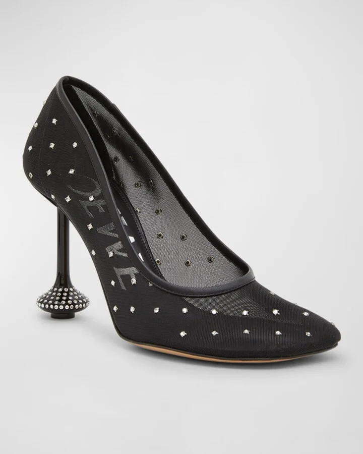 Toy Crystal Mesh Pumps - Image 3