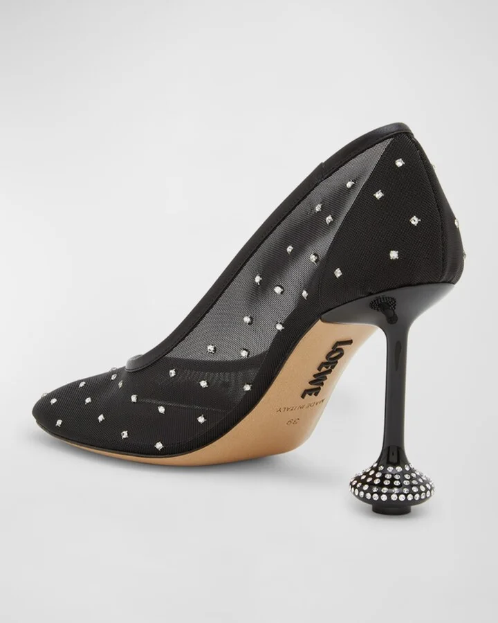 Toy Crystal Mesh Pumps - Image 4