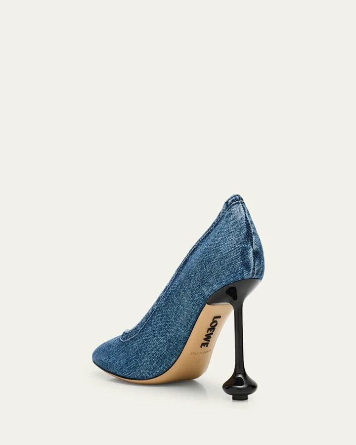 Toy Denim Drop Stiletto Pumps - Image 3