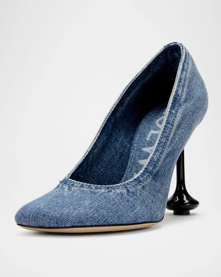 Toy Denim Drop Stiletto Pumps - Image 6