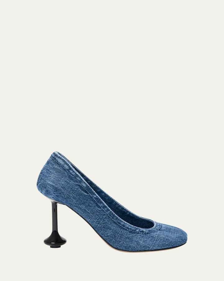 Toy Denim Drop Stiletto Pumps