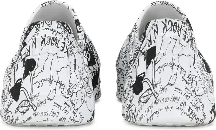 Toy graffiti-print low-top sneakers - Image 3