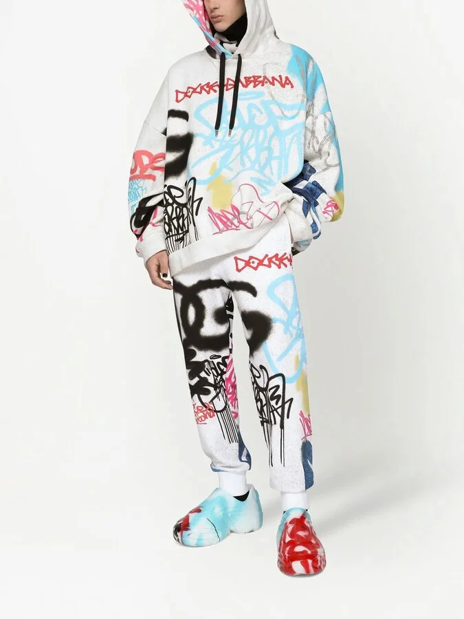 Toy graffiti-print low-top sneakers - Image 5