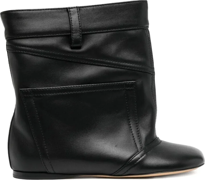 Toy leather ankle boots