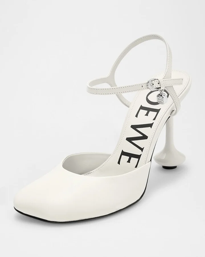 Toy Leather Ankle-Strap Pumps - Image 3