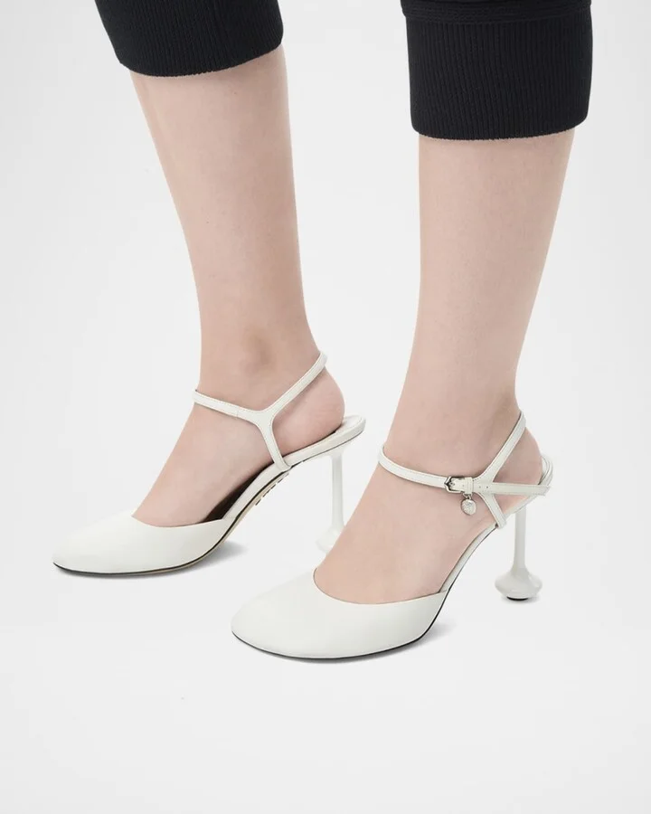 Toy Leather Ankle-Strap Pumps - Image 5