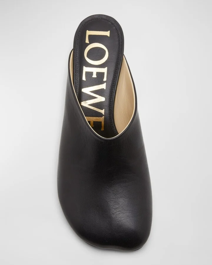 Toy Leather Drop Stiletto Mules - Image 3