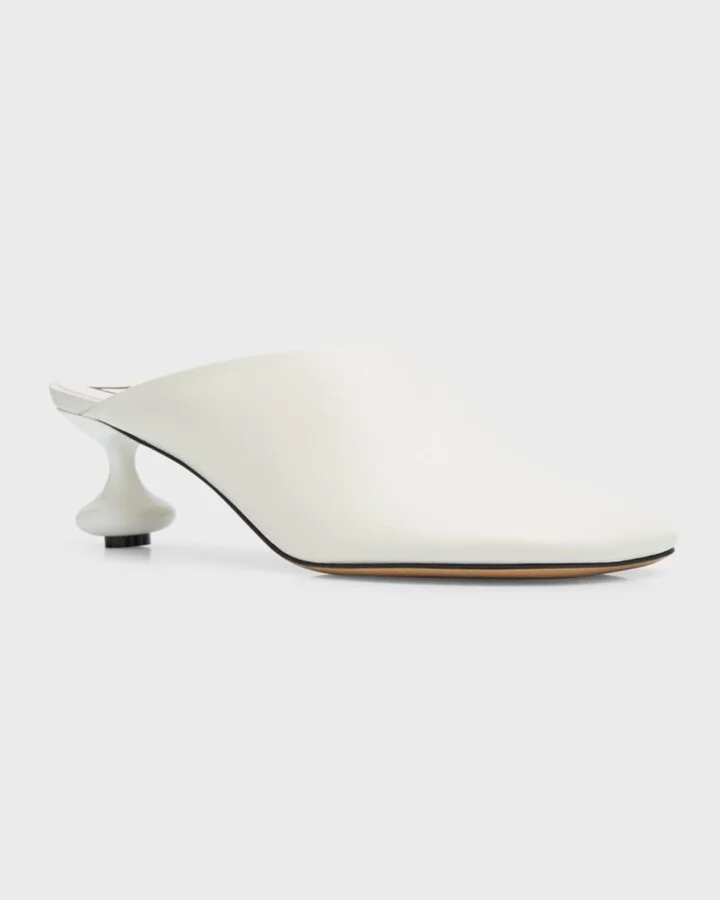 Toy Leather Drop Stiletto Mules - Image 9