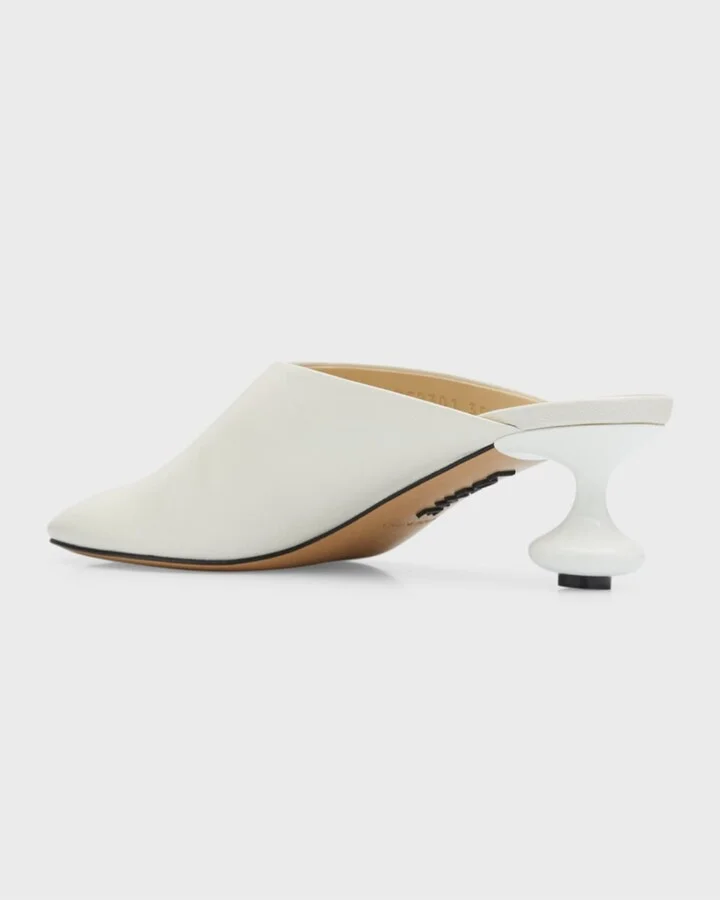 Toy Leather Drop Stiletto Mules - Image 10