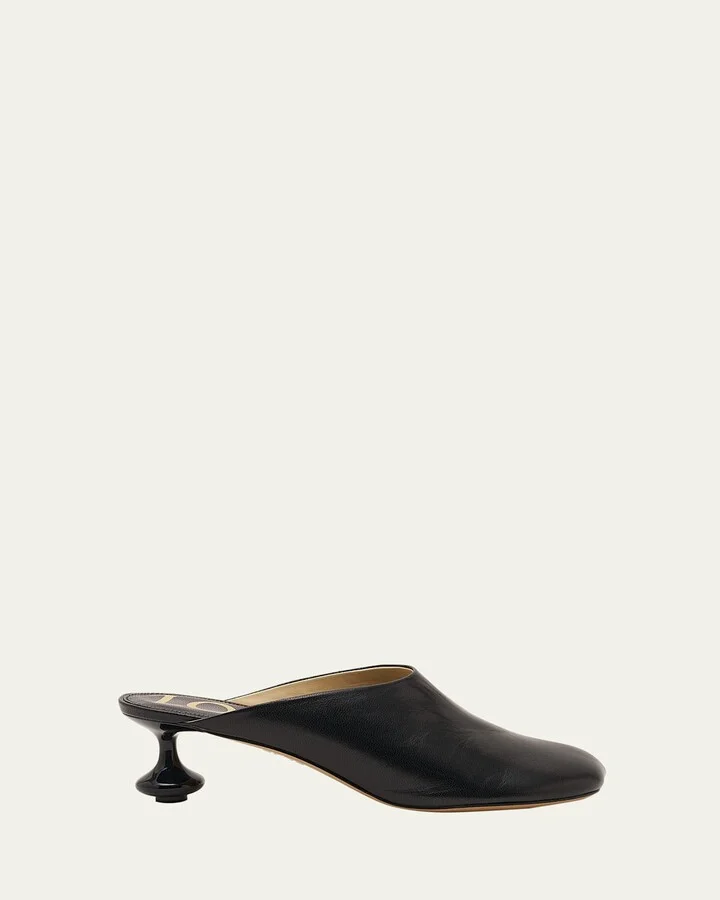 Toy Leather Drop Stiletto Mules
