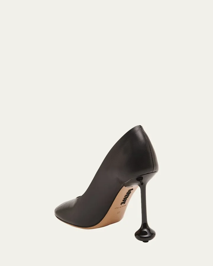 Toy Leather Drop Stiletto Pumps - Image 2