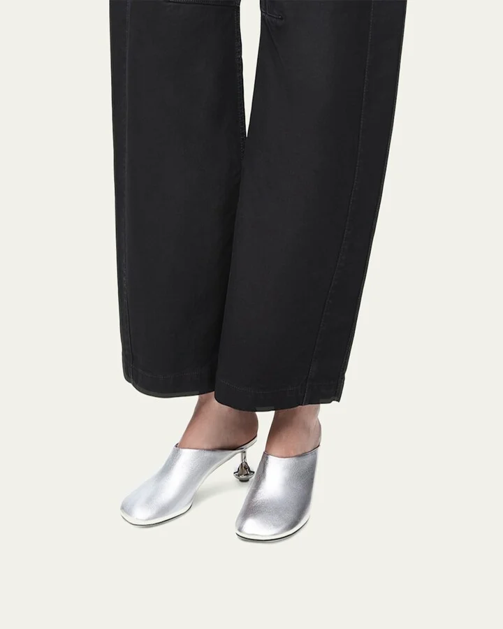 Toy Metallic Mule Pumps - Image 3