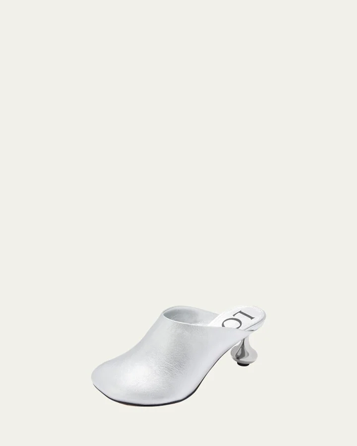 Toy Metallic Mule Pumps - Image 4