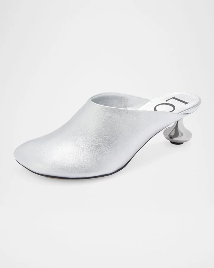 Toy Metallic Mule Pumps - Image 2